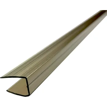 Zahradní stavba Ukončovací U profil na tl. 8mm z polykarbonátu bronz (hnědá, kouřová) 2100 mm