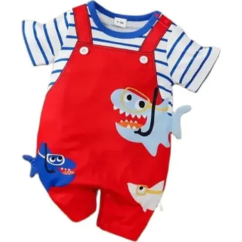 Kojenecký overall Letní kojenecký overal s roztomilým motivem žraloka Velikost: 12-18 měs.