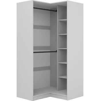 Knihovna FOX b | otevřený rohový regál | bílá | do systému FOX