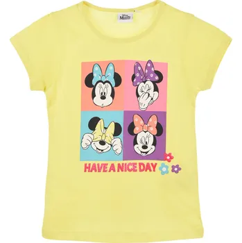 Dívčí tričko DISNEY MINNIE NICE DAY žluté Velikost: 104