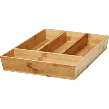 Příborník do zásuvky Goodhome Organizér do šuplíku, do kuchyně, příborník - NITAKI bambusový 31 x 43 cm
