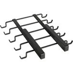 ADEO Držák na hrnečky s 10 háčky, závěsný pod polici, bez montáže, MERLIN, černý