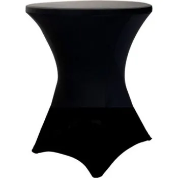 Napínací potah Elastický potah LITE na koktejlový stůl Ø 70 cm (190 g/m2) Barva: černá