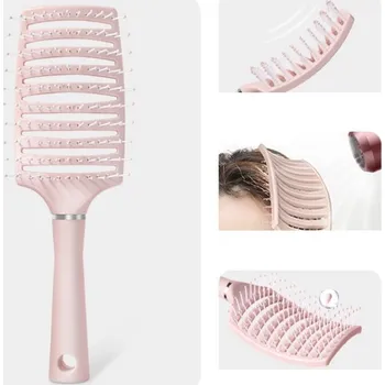 kartáč na vlasy Flamenco Mystique Kartáč na vlasy pro nadzvednutí u kořínků SCZ02, odolný vůči vodě a teplu, lehký, 23.5x9 cm