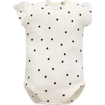 Kojenecký body PINOKIO Body krátký rukáv Tres Bien puntíky KRÉMOVÁ - 80