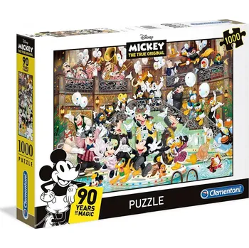Puzzle Clementoni Puzzle 39472 Disney, Mickey 90 let magie 1000 dílků