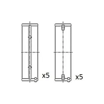 Kliková hřídel Hlavní ložiska klikového hřídele FAI AutoParts BM1029-STD