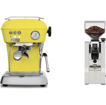 Kávovar Ascaso Dream ONE, Sun Yellow + Eureka Mignon XL, CR white