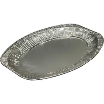 Party nádobí Tác oválný alu střední 446 x 296mm, V2P, 10ks