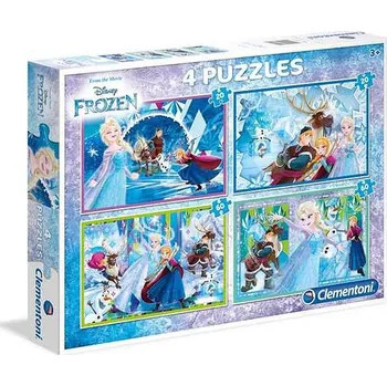Puzzle Clementoni Puzzle 07614 Frozen, Ledové království - 2x20 dílků +2x60 dílků