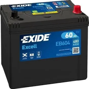 Autobaterie Autobaterie EXIDE Excell 12V, 60Ah, 480A, EB604