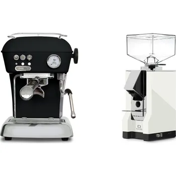 Kávovar Ascaso Dream ONE, Dark Black + Eureka Mignon Silenzio, CR white