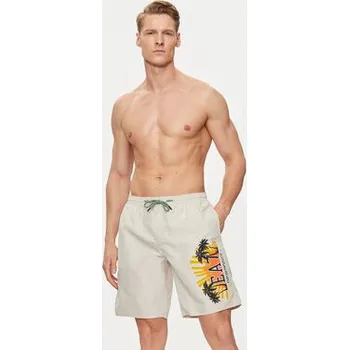 Pánské plavky EA7 Emporio Armani Plavecké šortky 902047 4R751 23814 Šedá Regular Fit 48