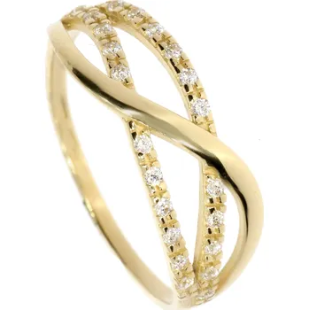 Prsten Zlatnictví Helios Zlatý prsten Velikost: 52, Váha: 1,4g