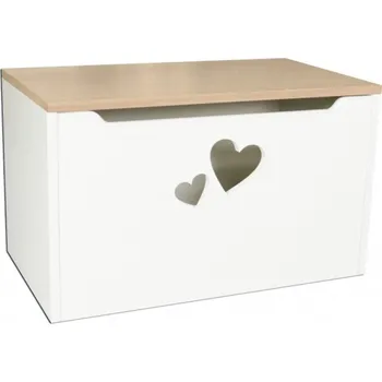 Úložný box Box na hračky srdce hruška