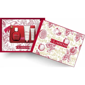 Masážní přístroj Clarins CLARINS SET (EAU DYNAMISANTE 100ML + EAU DYNAMISANTE TĚLOVÉ MLÉKO 100ML + EXFOLIAČNÍ TĚLOVÝ SCRUB 30ML)