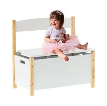 úložný prostor na hračky Kesper Lavice do dětského pokoje a předsíně, bílá, 60 x 34,5 x 56 cm, teleskopický zdvih