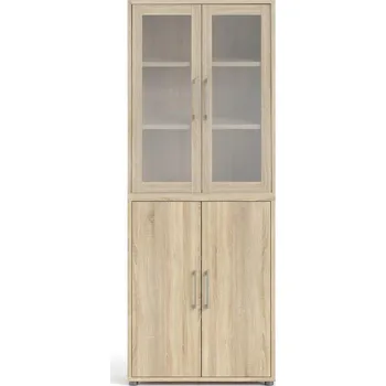 Psací stůl FN Knihovna Office 80400/102 dub sonoma/sklo