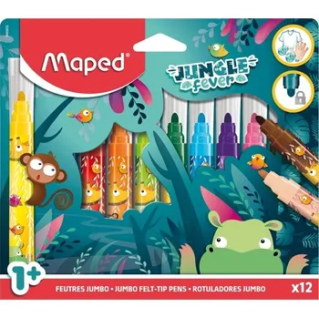 Fixy MAPED Jungle Fever jumbo, 12ks