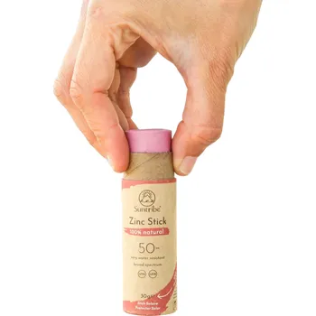 Přípravek na opalování Suntribe Opalovací tyčinka se zinkem SPF 50 pretty pink 30 g