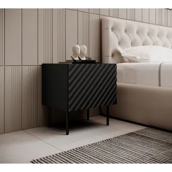 Noční stolek Nábytek PEGAS s.r.o. Noční stolek ONDA, černá/ dub artisan