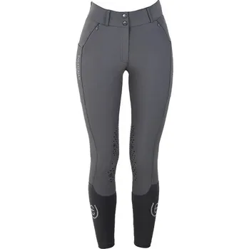 Jezdecké kalhoty EQUESTRIAN STOCKHOLM Rajtky Elite Equestrian Stockholm, s gripem na kolenou, dámské, grey 42
