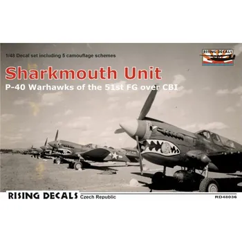 Plastikový model 1/48 Decal Sharkmouth Unit (5x camo)