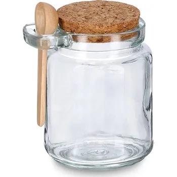 Keramický dřez Zeller Uzavíratelná dóza s korkovou zátkou a praktickou lžící, 250 ml