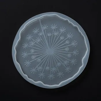 Silikonová forma, odkvetlá PAMPELIŠKA, na výrobu PODŠÁLKŮ, průměr cca 11 cm, 1ks