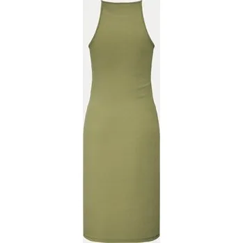 Dámské šaty Pieces Úpletové šaty Ostina 17124786 Zelená Slim Fit S