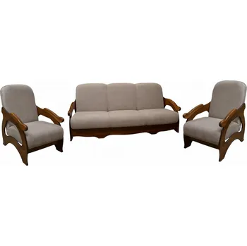 Sedací souprava Nábytek PEGAS s.r.o. Sedací souprava Viki světle hnědá