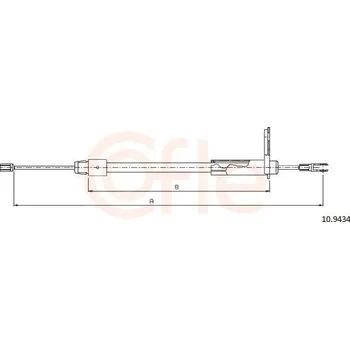Auto-moto Tažné lanko, parkovací brzda COFLE CFE10.9434