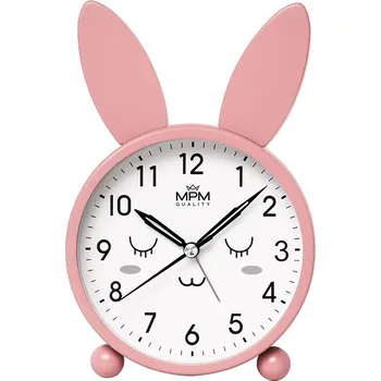 Budík MPM Usman dětský budík růžové barvy C01.4370.23