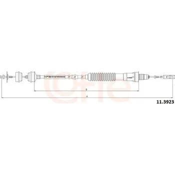 Spojka Tažné lanko, ovládání spojky COFLE 11.3923