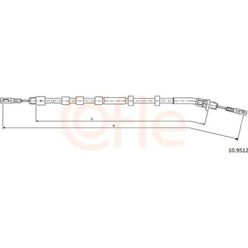Autodíl Tažné lanko, parkovací brzda COFLE 10.9512