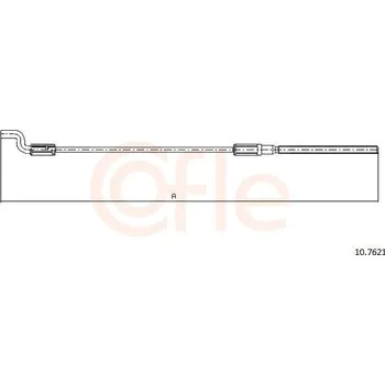 Lanko parkovací brzdy Tažné lanko, parkovací brzda COFLE 10.7621
