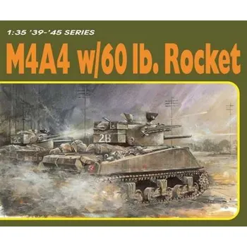 Plastikový model Model Kit tank 6405 - M4A4 w/60lb ROCKET (1:35)