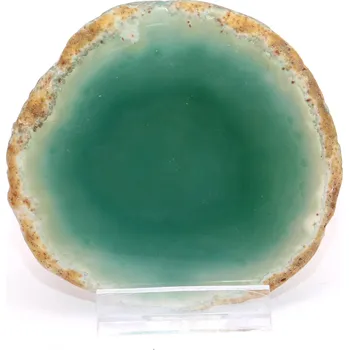 Přírodní kámen Magieprirody.cz Achátový plát velikost 8 cm + stojánek #1902 - Top kvalita