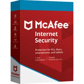 Antivir McAfee Internet Security - 12 mes. Počet zařízení: Počet zařízení: 10 Zařízení