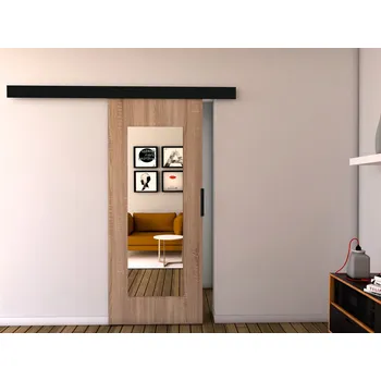 Interiérové dveře Nábytek PEGAS s.r.o. Posuvné dveře STANDART MIX 100, Sonoma/Černá