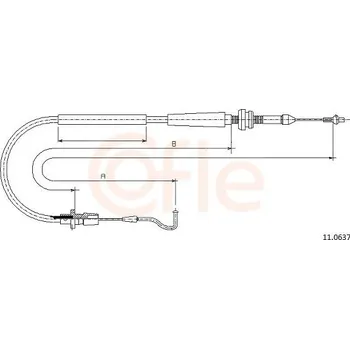 Brzdový systém Lanko plynu COFLE 11.0637