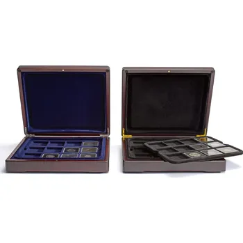 Obal pro sběratelský předmět LEUCHTTURM Plato pro box Mazzola na 12 kapslí na mince Quadrum Barva: Modrá