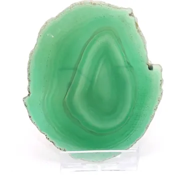 Přírodní kámen Magieprirody.cz Achátový plát velikost 9 cm + stojánek #1915 - Top kvalita