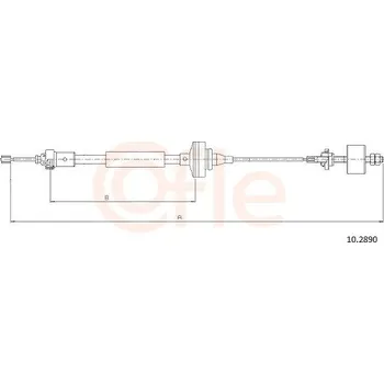 Auto-moto Tažné lanko, ovládání spojky COFLE 10.2890