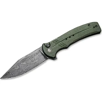 lovecký nůž CIVIVI Cogent Damast Micarta Green