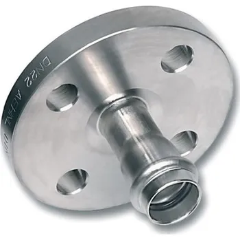 rozdělovač topení Sanha NIROSAN VA-PF příruba DN50/54mm, s lisovací koncovkou, voda/topení, nerez ocel