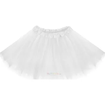 Karnevalový doplněk Bílá TUTU sukně pro děti 30 cm Barva tylové tutu sukně: bílá