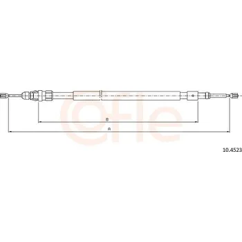Auto-moto Tažné lanko, parkovací brzda COFLE CFE10.4523