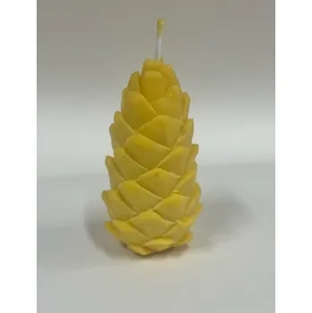 Svíčka Včelařství Thomayer Svíčka Šiška z pravého včelího vosku 80g