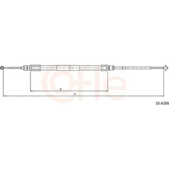 Auto-moto Tažné lanko, parkovací brzda COFLE CFE10.4268